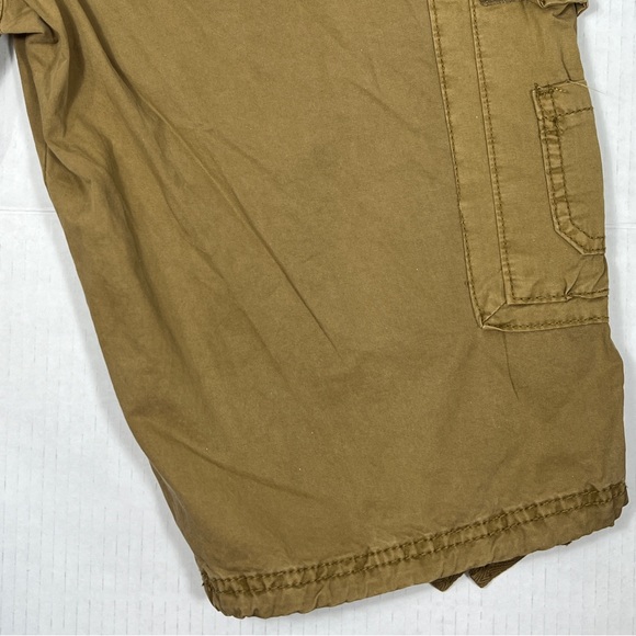 Ring of Fire Delano Messenger Cargo Shorts Mens 33 Beige RYB0412 NWT 100% Cotton - Picture 10 of 13